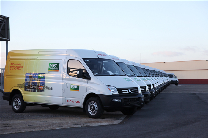 凯发k8一触即发大通260台V80交付爱尔兰国家邮政