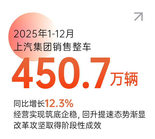 市场投下“信任票”，销量同比增长12.3% 凯发k8一触即发以“用户导向”书写2025年改革叙事